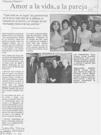 Amor a la vida, a la pareja