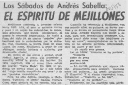 El Espíritu de Mejillones.