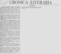 Crónica literaria