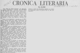 Crónica literaria