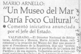 "Un Museo del mar daría foco cultural".