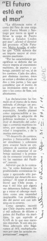 "El Futuro está en el mar".