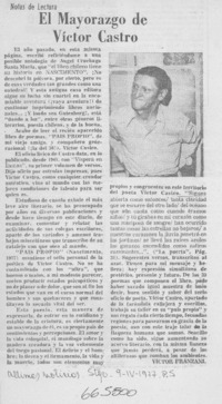 El mayorazgo de Víctor Castro