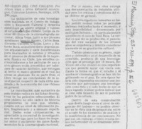 Revisión del cine chileno.