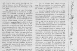 Revisión del cine chileno.