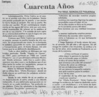 Cuarenta años