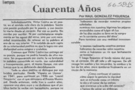 Cuarenta años