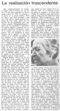 La Realización trascendente