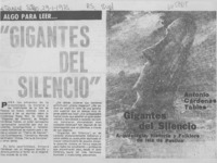 Gigantes del silencio.