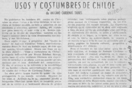 Usos y costumbres de Chiloé