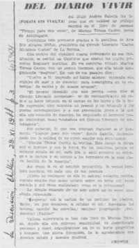 ¡Poesía sin vuelta!