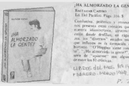 ¿Ha almorzado la gente?