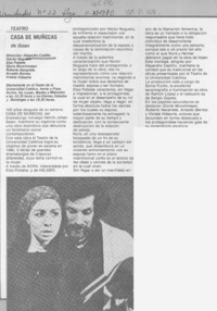 Casa de muñecas de Ibsen.