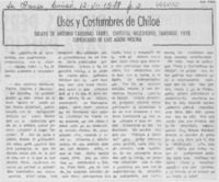 Usos y costumbres de Chiloé