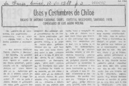 Usos y costumbres de Chiloé