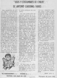 Usos y costumbres de Chiloé