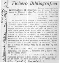 Ensayismo de Unamuno  [artículo] Carlos R. Ibacache.