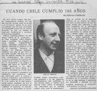 Cuando Chile cumplió 100 años