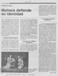 Muñeca defiende su identidad