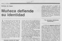 Muñeca defiende su identidad