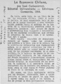 La Economía chilena.
