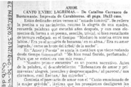 Canto entre lágrimas.  [artículo]