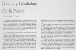 Dichas y desdichas de la poesía