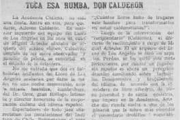 Toca esa rumba, Don Calderón