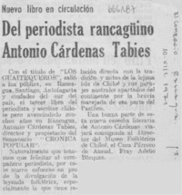 Del periodista rancagüino Antonio Cárdenas Tabies.