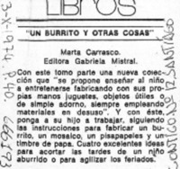 Un burrito y otras cosas"  [artículo]