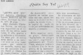 ¿Quién soy yo?
