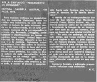 Pensamiento de O'Higgins"  [artículo] N. G.