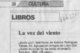 La voz del viento