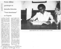 Poeta chileno participó en Jornadas Literarias "Voces Americanas" en España.  [artículo]