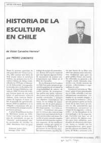 Historia de la escultura en Chile, de Víctor Carvacho Herrera