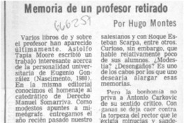 Memoria de un profesor retirado