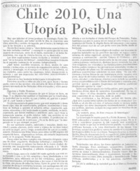 Chile 2010, una utopía posible