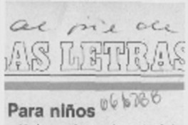 Para niños.