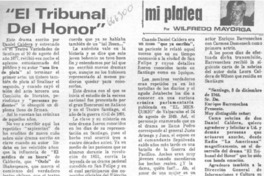 "El tribunal del honor"