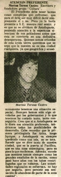 Atención preferente.