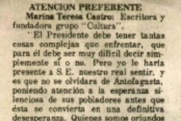 Atención preferente.
