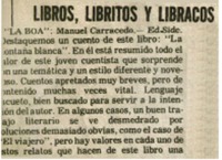 Libros, libritos y libracos.