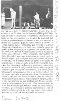 Entre gallos y medianoche