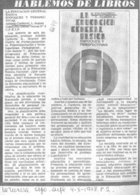 La Educación general básica, enfoques y perspectivas.