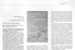 Memorias de un profesor (R)