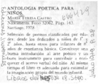 Antología poética para niños.