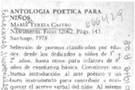Antología poética para niños.