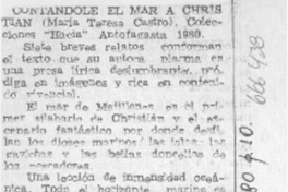 Contándole el mar a Christian