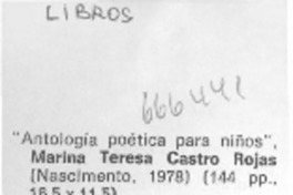 "Antología poética para niños"