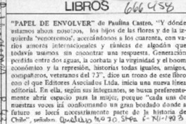 Papel de envolver.  [artículo]